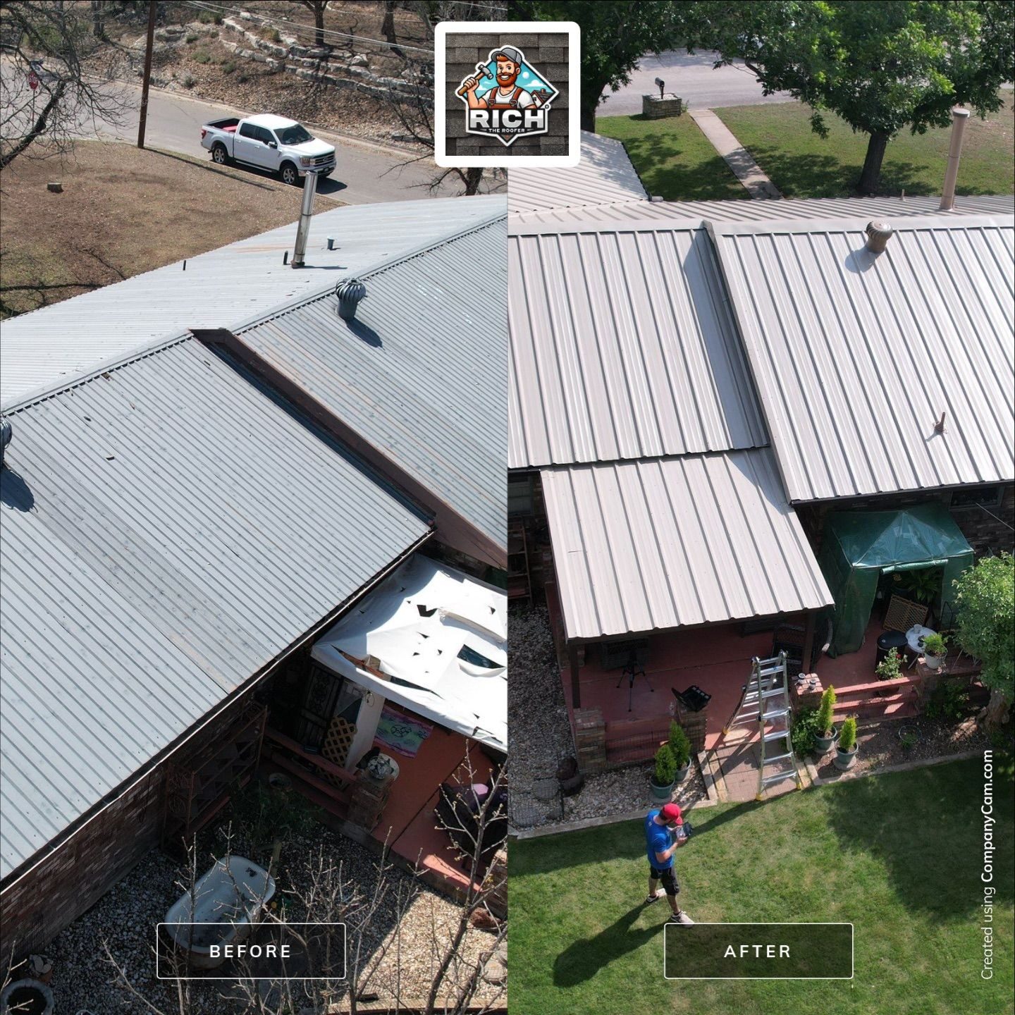 Metal roof and custom fascia repair in Kerrville, TX