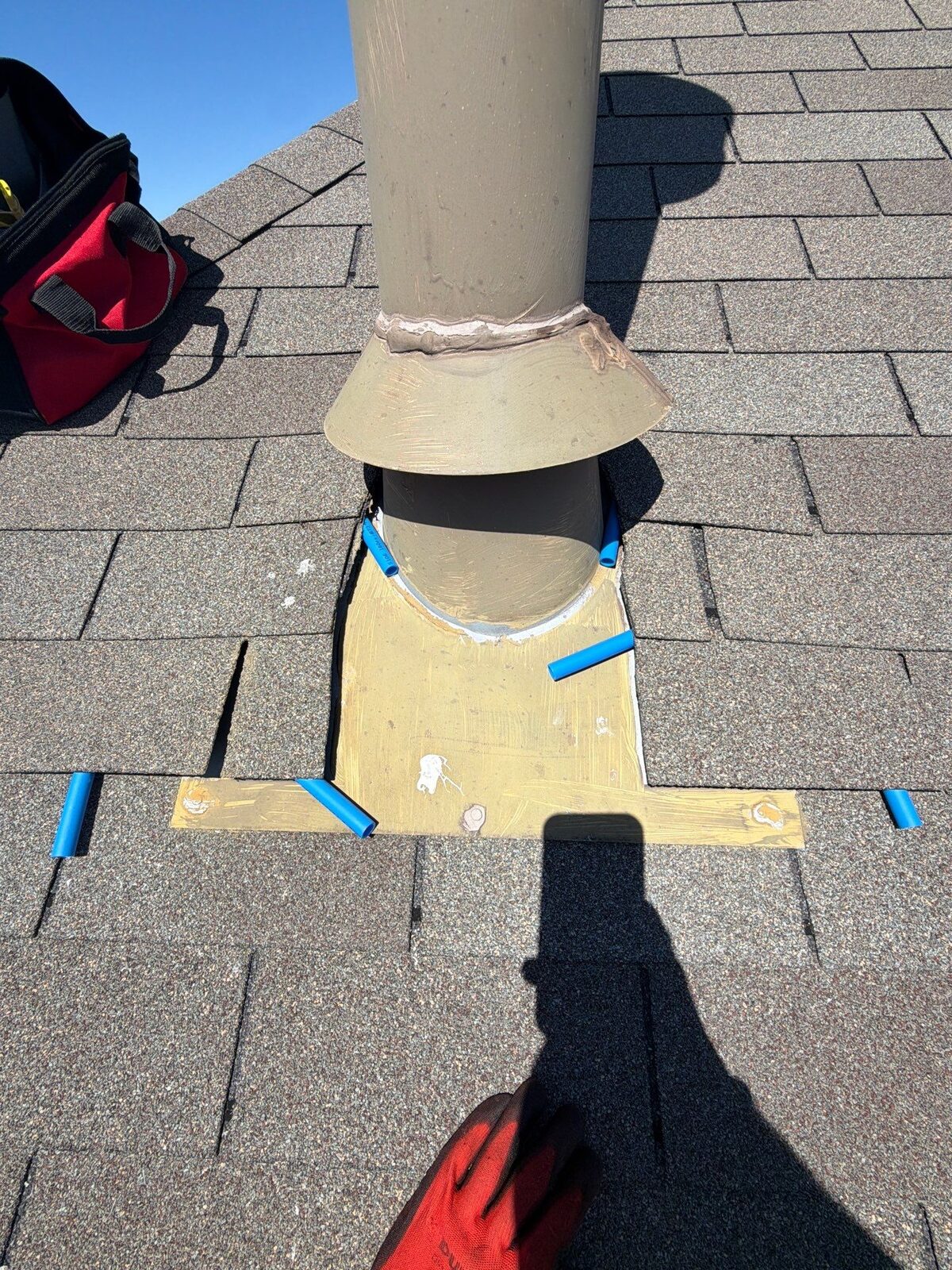 Vent flashing maintenance in Forney, TX